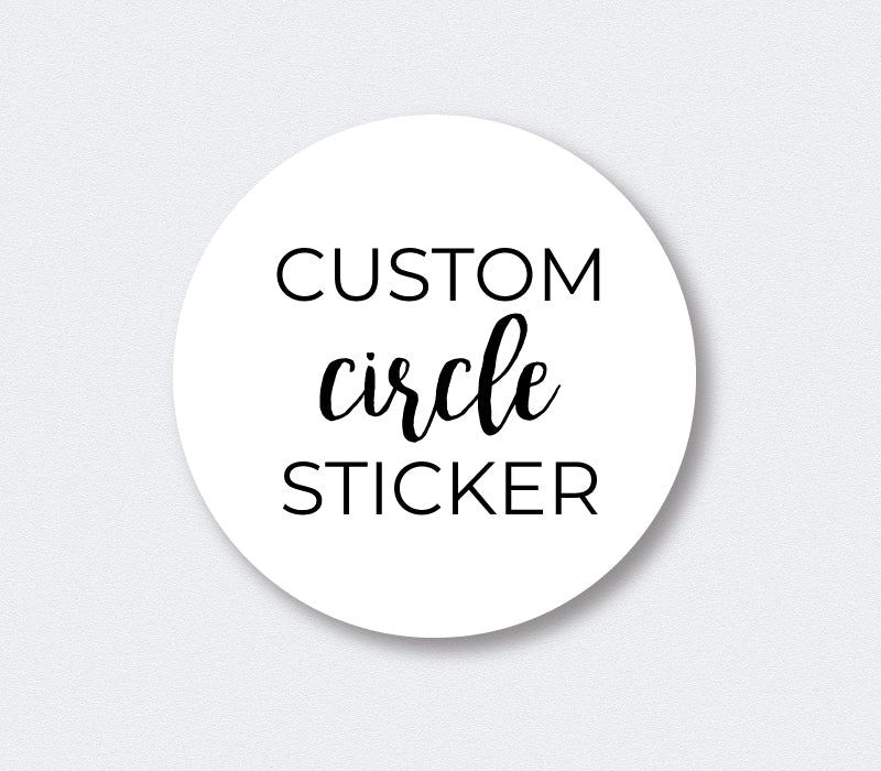 PRINTED CIRCLE STICKERS (REORDER)