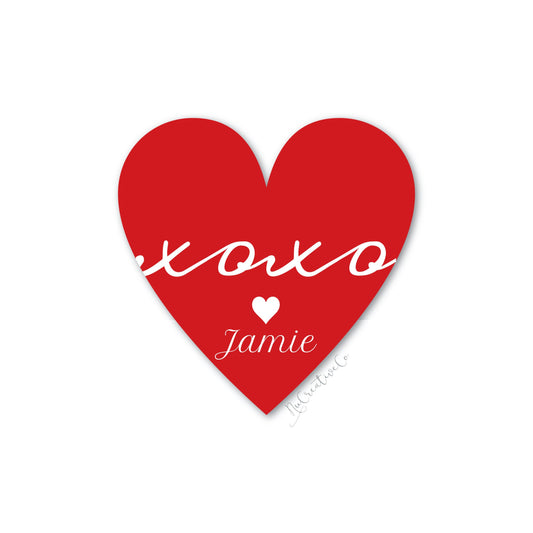 XOXO Personalized Heart