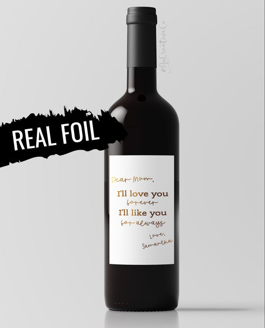 I'll Love You Wine Label