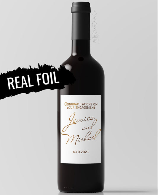 Congratulations Wine Label