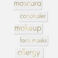 Custom FOIL Organizer Labels