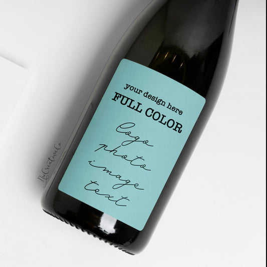 Custom Print Color Wine Label
